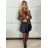 Women's short leatherette long sleeve jacket (S/M/L ONE SIZE) ITALIAN FASHION IMPLI2416063