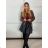 Women's short leatherette long sleeve jacket (S/M/L ONE SIZE) ITALIAN FASHION IMPLI2416063