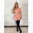 Women's Long Sleeve Alpaca Coat (S/M/L ONE SIZE) ITALIAN FASHION IMWCW23010 S / M / L rose old rose