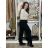 Women's Summer Long Harem Pants (42/44/46 ONE SIZE) ITALIAN FASHION IM424361