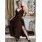 Women's Long Sleeve Knitted Turtleneck Sweater (S/M ONE SIZE) ITALIAN FASHION IM323001 S / M / L black