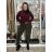 Women's Summer Long Harem Pants (42/44/46 ONE SIZE) ITALIAN FASHION IM424361 S / M / L dark brown