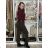 Women's Summer Long Harem Pants (42/44/46 ONE SIZE) ITALIAN FASHION IM424361 S / M / L dark brown