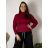 Women's Sweater Long Long Sleeve Knitted Dress (L / XL ONE SIZE) ITALIAN FASHION IM721314