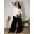 Women's short sleeve dress oversized (L-3XL) POLISH FASHION PMF20014 46 white