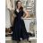 Elegant formal dress with straps for women (S / M ONE SIZE) ITALIAN FASHION IM325100/DUR L / XL Brown