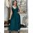 Elegant formal dress with straps for women (S / M ONE SIZE) ITALIAN FASHION IM325100/DUR L / XL Brown