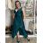 Elegant formal dress with straps for women (S / M ONE SIZE) ITALIAN FASHION IM325100/DUR L / XL Brown