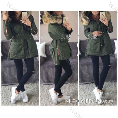 Coat with ladies' fur (m-2xl) POLSKá MODA PM217015
