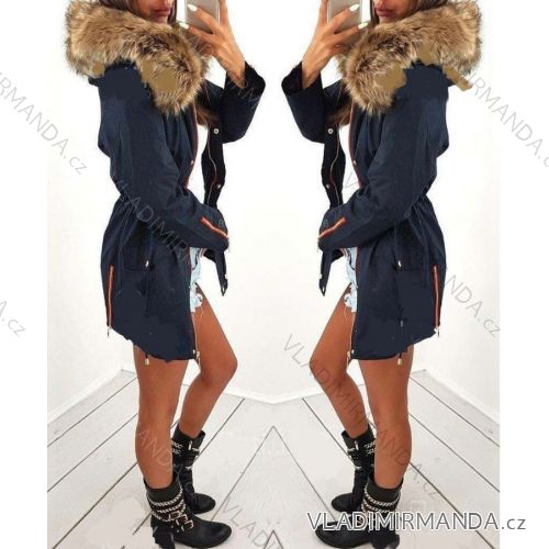 Coat with ladies' fur (m-2xl) POLSKá MODA PM217016
