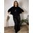 Knitted Dress a-Sweater Extended Long Sleeve Women's Plus Size (XL / 2XL ONE SIZE) ITALIAN FASHION IM4212261 -   wine -   M / L