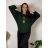 Knitted Sweater with Pendant Long Sleeve Women's (S/M/L ONE SIZE) ITALIAN FASHION IM424526