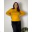 Women's Sweater Long Long Sleeve Knitted Dress (L / XL ONE SIZE) ITALIAN FASHION IM721314