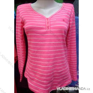 T-shirt long sleeve ladies stripe (m-2xl) DONNA A35
