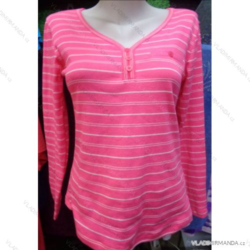 T-shirt long sleeve ladies stripe (m-2xl) DONNA A35