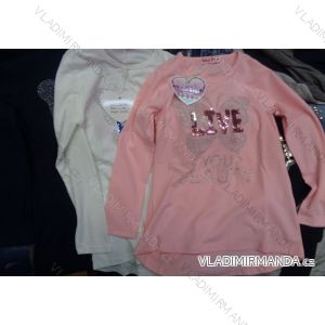 T-shirt long sleeve with sequins girls girl (134-164) GLASS BEAR 8P-7088
