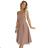 641-2 VIVIENNE corset flared midi dress for special occasions - beige