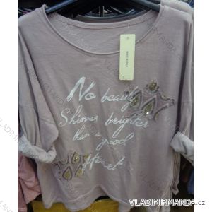 T-shirt tunic long sleeve women's oversized (uni xl-3xl) ITALIAN Fashion IMC1736
