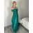 Long party dress glittering tulle Carmen with straps for women (S/M/L ONE SIZE) ITALIAN FASHION IMC24429