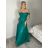 Long party dress glittering tulle Carmen with straps for women (S/M/L ONE SIZE) ITALIAN FASHION IMC24429