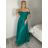 Long party dress glittering tulle Carmen with straps for women (S/M/L ONE SIZE) ITALIAN FASHION IMC24429