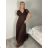 Women's elegant short sleeve party dress (S/M ONE SIZE) ITALIAN FASHION IMPSH223589L/DUR - royal blue - S/M