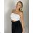 Women's short sleeve summer casual dress (S/M/L ONE SIZE) ITALIAN FASHION IMWGB25022 S / M / L black