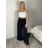 Women's short sleeve summer casual dress (S/M/L ONE SIZE) ITALIAN FASHION IMWGB25022 S / M / L black