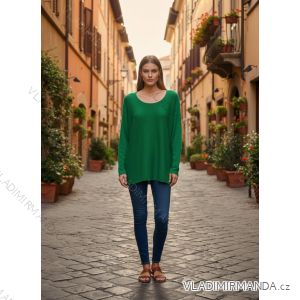 Women's Oversized Knitted Long Sleeve Sweater (S/M ONE SIZE) ITALIAN FASHION IMSN2416125