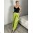 Long elegant trousers with belt for women (S/M/L ONE SIZE) ITALIAN FASHION IMC25434