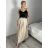 Women's Oversized Knitted Long Sleeve Sweater (S/M ONE SIZE) ITALIAN FASHION IMSN2416125 -   beige -   S / M / L