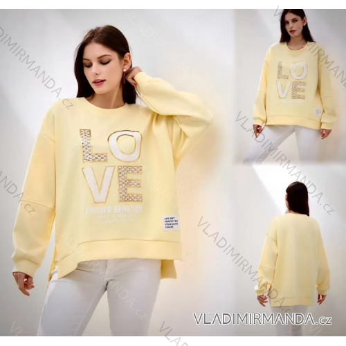 Oversized 3/4 long sleeve tunic for women (S/M ONE SIZE) ITALIAN FASHION IMPLI2501676