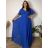 Women's long-sleeved, lightweight, zipped hooded sweatshirt, oversized (52/54/56 ONE SIZE) ITALIAN FASHION IMC25359 44/46/48 dark blue