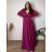 Women's long-sleeved, lightweight, zipped hooded sweatshirt, oversized (52/54/56 ONE SIZE) ITALIAN FASHION IMC25359 44/46/48 dark blue