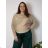 Women's Summer Long Harem Pants (42/44/46 ONE SIZE) ITALIAN FASHION IM424361  žlutá hořčicová