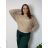 Women's Summer Long Harem Pants (42/44/46 ONE SIZE) ITALIAN FASHION IM424361  žlutá hořčicová