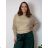 Women's Summer Long Harem Pants (42/44/46 ONE SIZE) ITALIAN FASHION IM424361  žlutá hořčicová