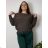 Women's Summer Long Harem Pants (42/44/46 ONE SIZE) ITALIAN FASHION IM424361  žlutá hořčicová