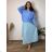 Women's Summer Long Harem Pants (42/44/46 ONE SIZE) ITALIAN FASHION IM424361  žlutá hořčicová