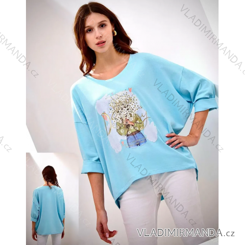 Women's long sleeve tunic (S/M/L ONE SIZE) ITALIAN FASHION IMPLI242066