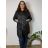 Jacket thin long sleeve women's (UNI XS-M) ITALIAN FASHION IM120049 50/52/54 black