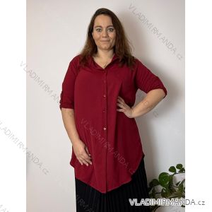 Women's oversized long sleeve shirt (52/54/56 ONE SIZE) ITALIAN FASHION IMD25139