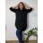 Women's oversized long sleeve shirt (52/54/56 ONE SIZE) ITALIAN FASHION IMD25139