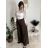 Elegant trousers with belt for women (S/M/L ONE SIZE) ITALIAN FASHION IMD25006