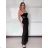 Women's Long Chiffon Short Sleeve Dress (S/M ONE SIZE) ITALIAN FASHION IMWGS231048