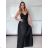 Women's Long Chiffon Short Sleeve Dress (S/M ONE SIZE) ITALIAN FASHION IMWGS231048