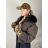 Women's winter hat (ONE SIZE) BEST EMILIE LIS25MZ-538 ONE SIZE hnědá leopard