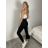 Women's long leather leggings (S/M-XL/2XL) MIEGO MIE230703 XL/2XL black