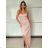 Women's Long Chiffon Short Sleeve Dress (S/M ONE SIZE) ITALIAN FASHION IMWGS231048 S / M black