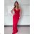 Women's Long Chiffon Short Sleeve Dress (S/M ONE SIZE) ITALIAN FASHION IMWGS231048